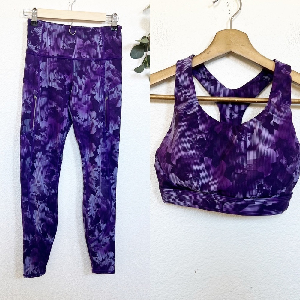 Athleta- High Rise Rainer Tight & Bra Set XS